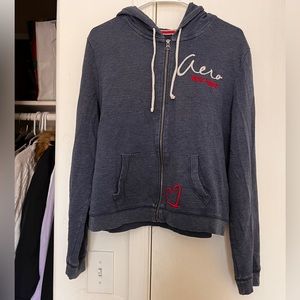 Navy blue Zip-Up hoodie